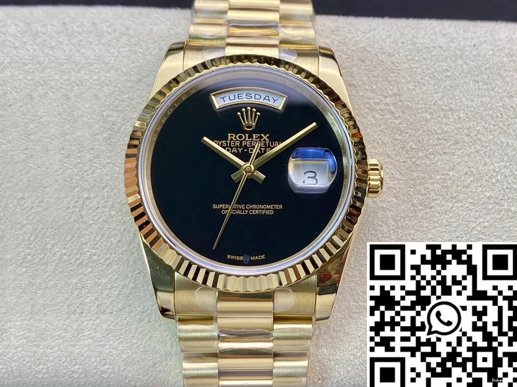 Dial 36MM Factory Calendar Date Double BP Day Black Rolex 0427